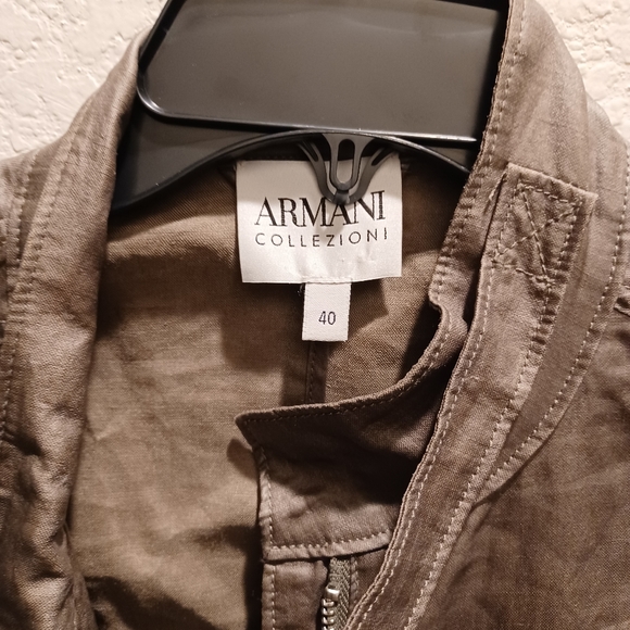 NWOT Armani collezioni taupe jacket sz 40 - Picture 2 of 8